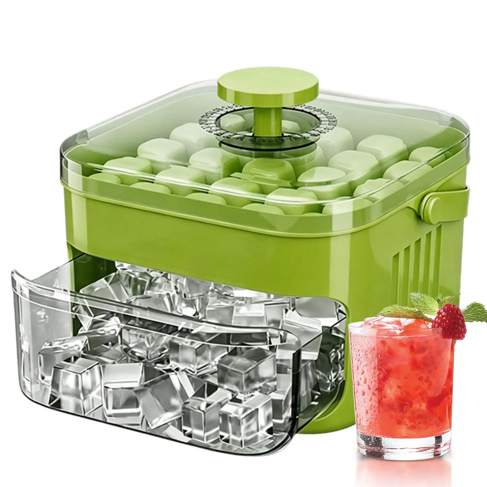 Ice Tray Mold Press-type Design Portable Ices Mold for Drinks for Daily Life Kitchen Pool Picnic Camping Vacation Beverages