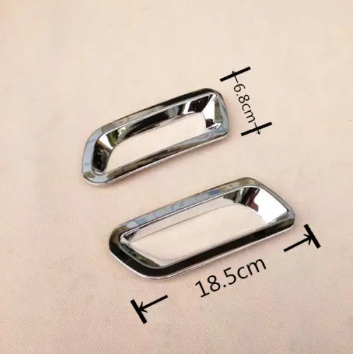 FIT FOR SUBARU XV CROSSTREK CHROME REAR REFLECTOR FOG LIGHT LAMP COVER BEZEL TRIM