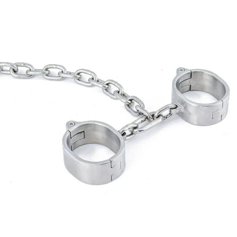 Heavy Stainless Steel Detachable Handcuff Slave Restraints Ankle Cuff Bdsm Bondge Sex Toys for Women Men Couples Adult Game