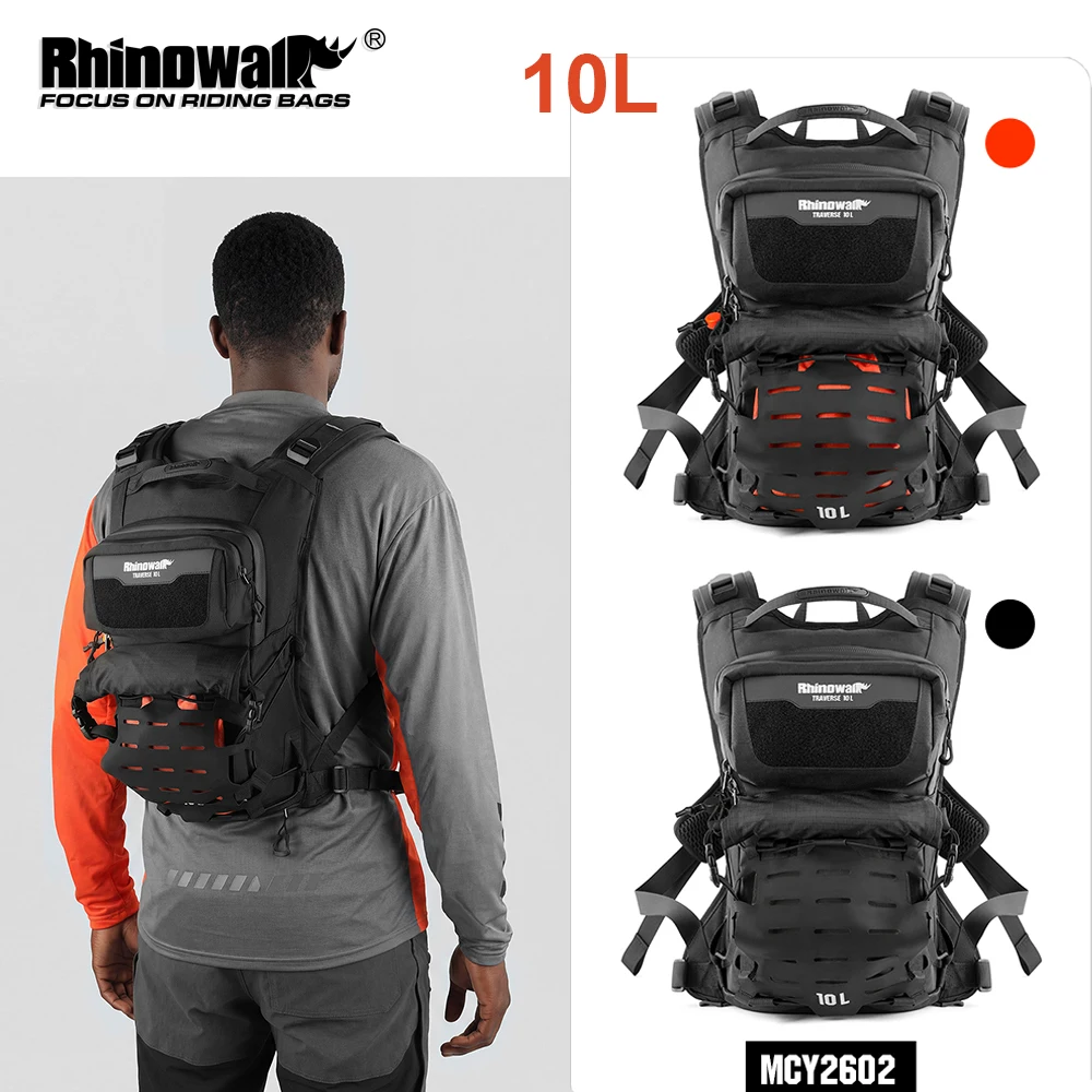

Водонепроницаемый мотоциклетный рюкзак Rhinowalk 10 л с дождевиком, велосипедный рюкзак, мотоциклетные сумки и аксессуары