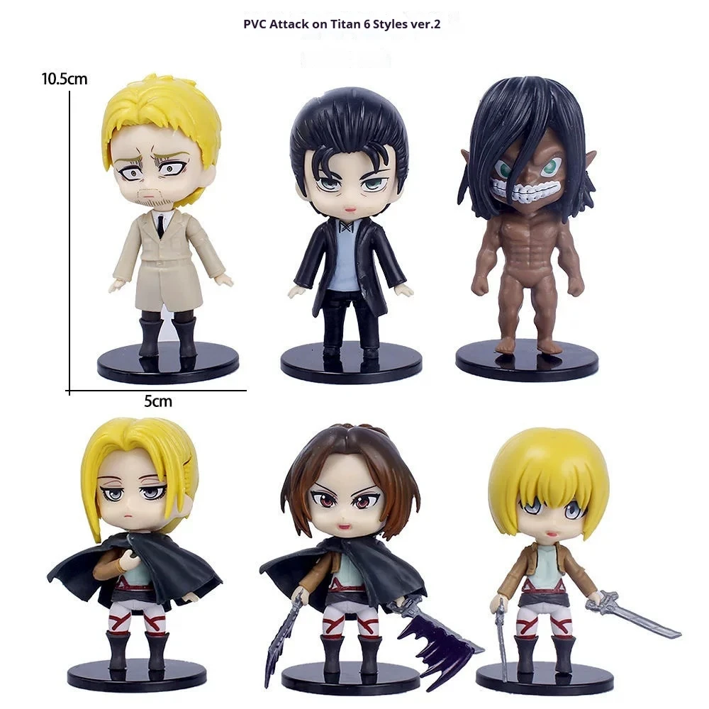 

Anime Attack On Titan Eren Yeager Figures Chibi Doll Computer Case Bookshelf Desktop Decor Car Ornaments Kids Toy For Anime Fans