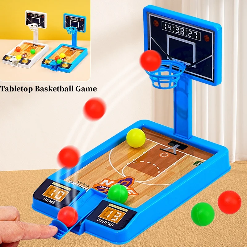 Mini Basketball Finger Shooting Board Game Machine Party Table Interactive Sports Game Parent Child Boy Girl Children Desktop