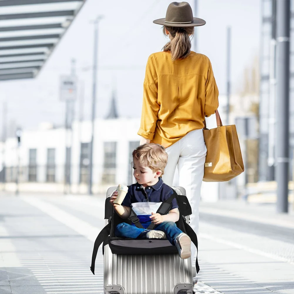 AC62-Labor-Saving Portable Children's Seat Travel Luggage Equipment Three-Point Safety Pad Protection