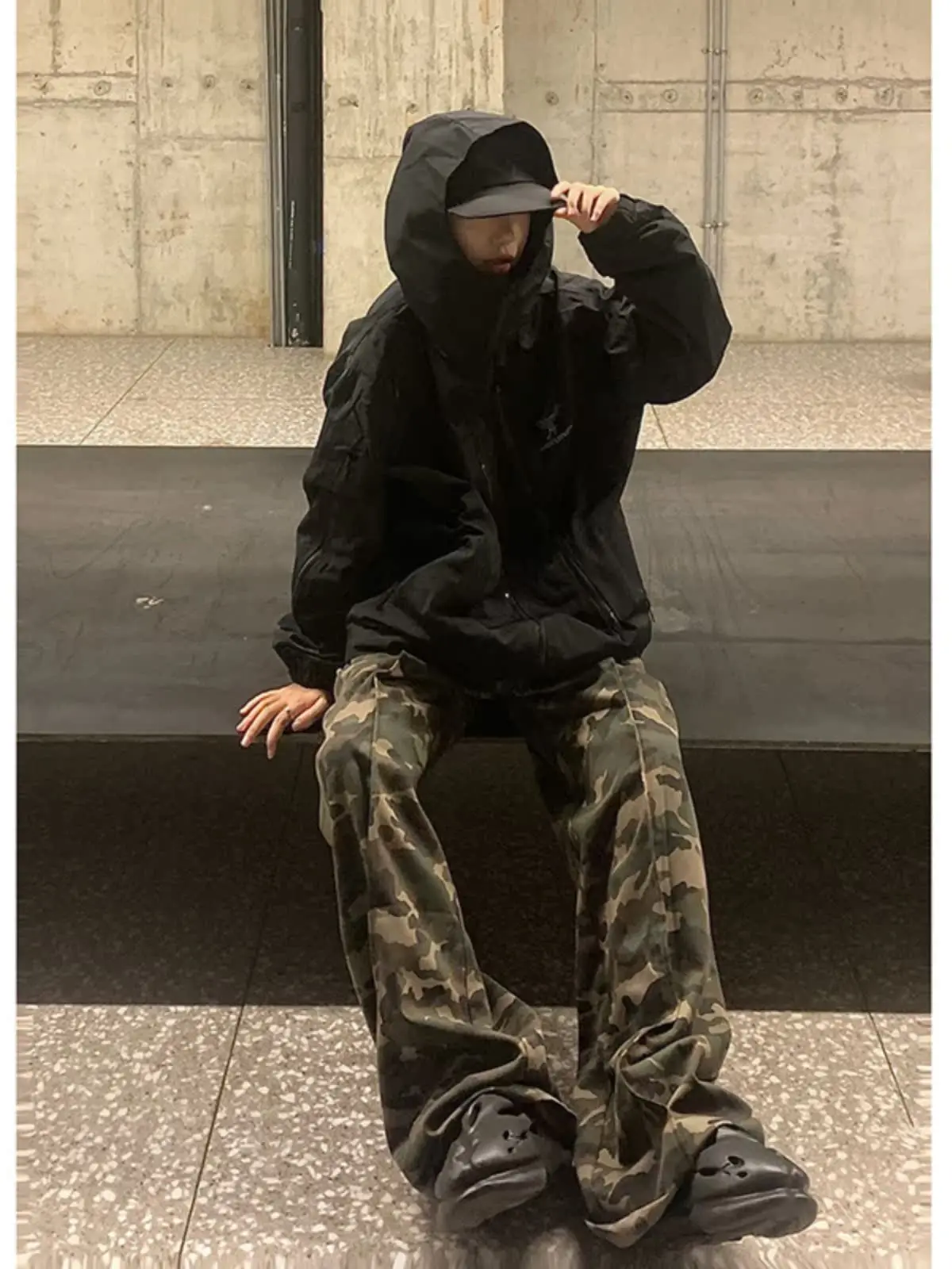 American Functional Style Men's Jacket Outdoor Travel Climbing Oversize Polyester Waterproof Youth Popular Autumn Fashion