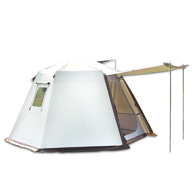 

Outdoor camping tent automatic hydraulic 3-4 people sun protection hexagonal tent factory direct sales