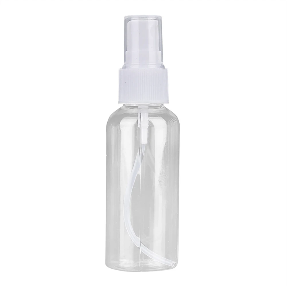 50 SZTUK 10/20/30/50/60/100ml Drobna mgiełka Przezroczyste butelki z rozpylaczem z białą pompką do olejków eterycznych Perfumy podróżne Butelka wielokrotnego napełniania — zdjęcie 7