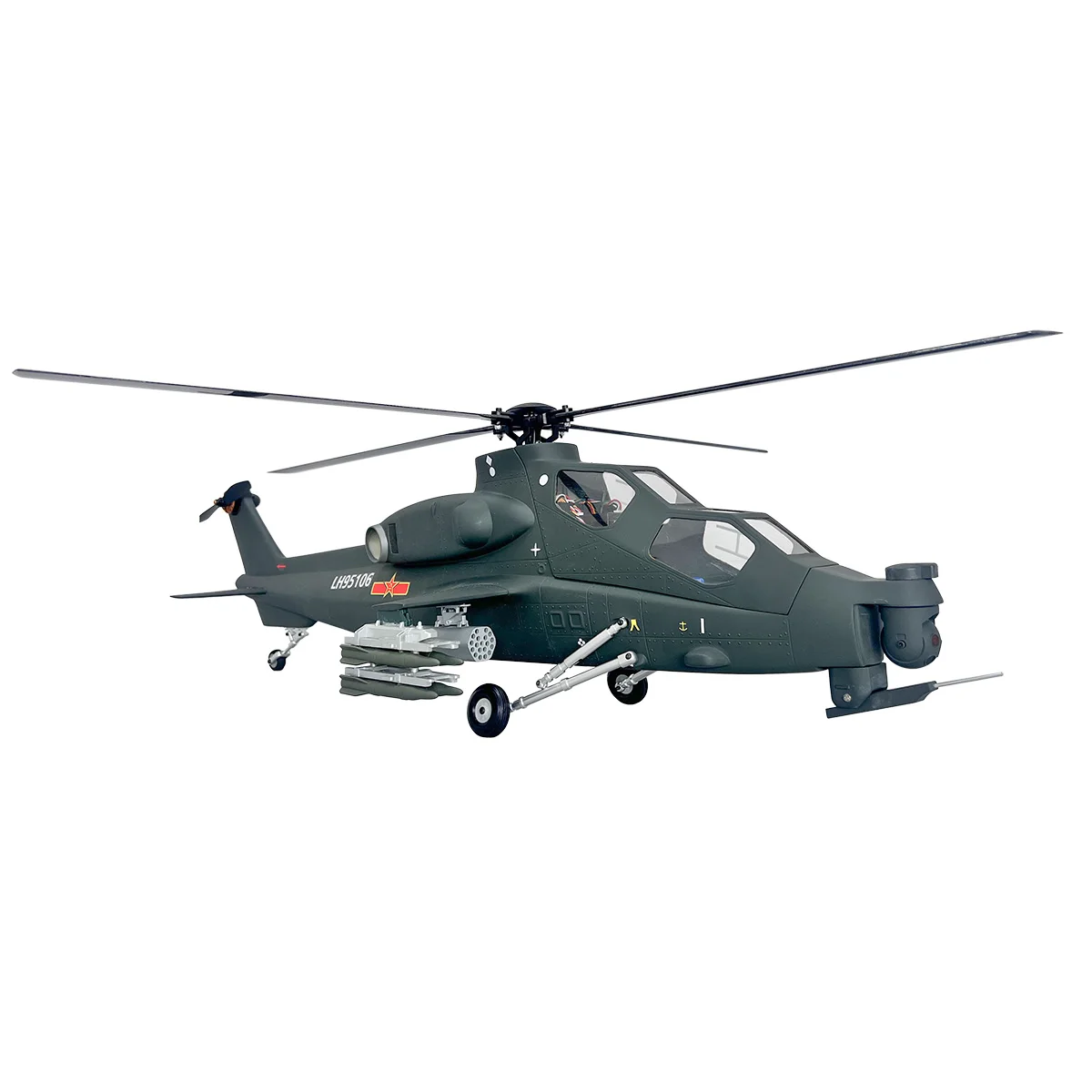 RC Helicopter 470 Size 4-Blade CAIC Z-10 Attack Helicopter Fiery Thunderbol Remote Control Helicopter Scale Aircraft Model