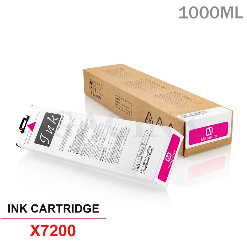 Cartucho de tinta Compatible con RIso X7200, para impresora Riso Comcolor X7200, X7250, con Chip estable con tinta pigmentada de 1000ML