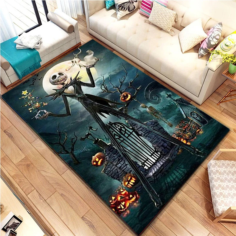 Nightmare Before Christmas Jack Large Area Rugs Carpets for Home Living Room Bedroom Sofa Doormat Kids Floor Mats Gift Potdemiel