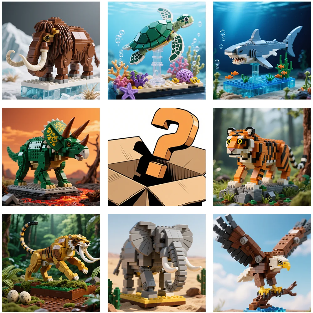 Building block toy blind boxes, with creative random surprises, ignite the passion for collecting