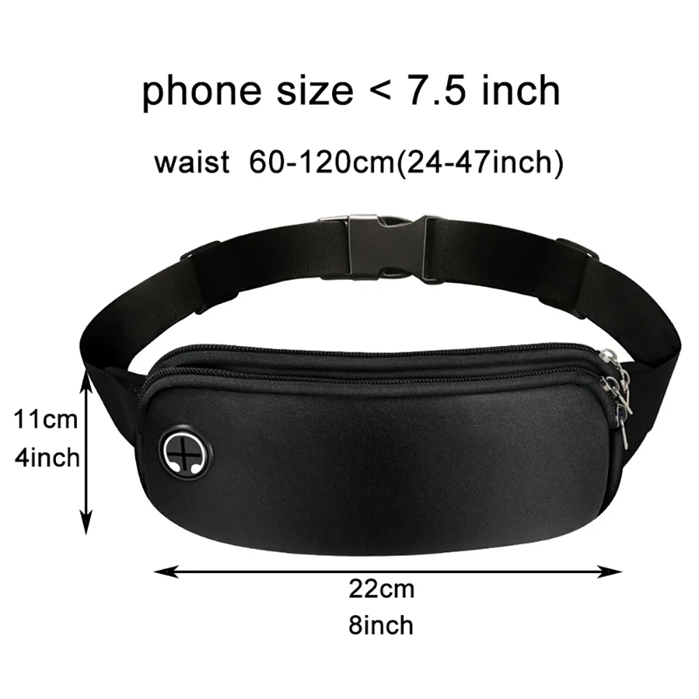 Running Belt Waist Bag Sports Fanny Pack Women Men Phone Pouch Gym Banana Bags Run Accessories image 3