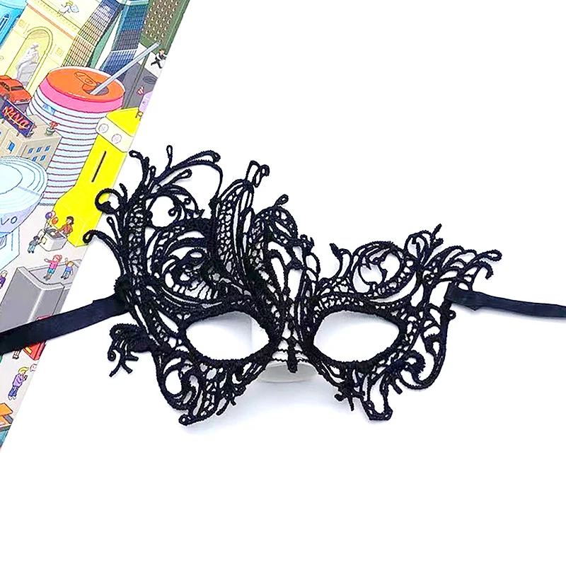 2025 Halloween Half Face Mask Luxury Masquerade Women Dress Christmas Party Cosplay Decoration Eye Mask Nightclub Lace Mask