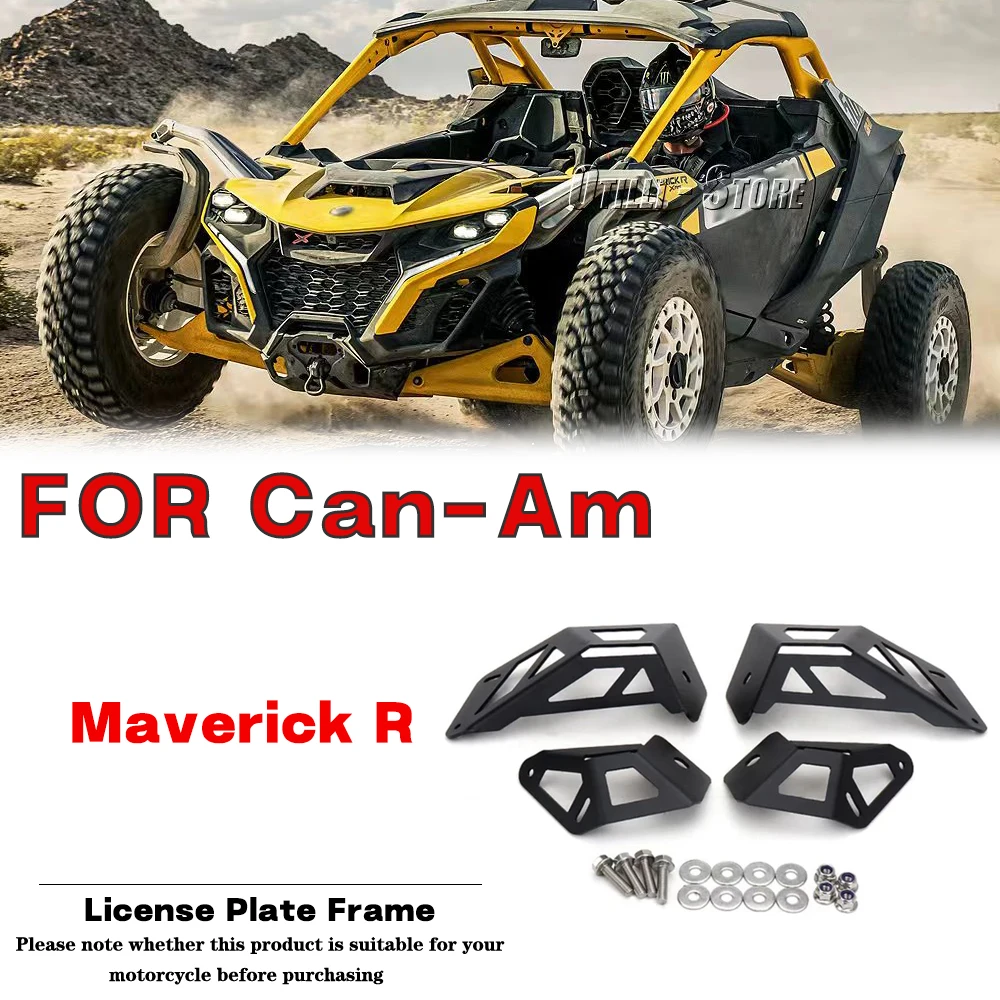 Motorcycle modification accessories Off Road UTV  LED Light Side Mount Bracket Kit Stand Holder For Can-Am Maverick R 2024