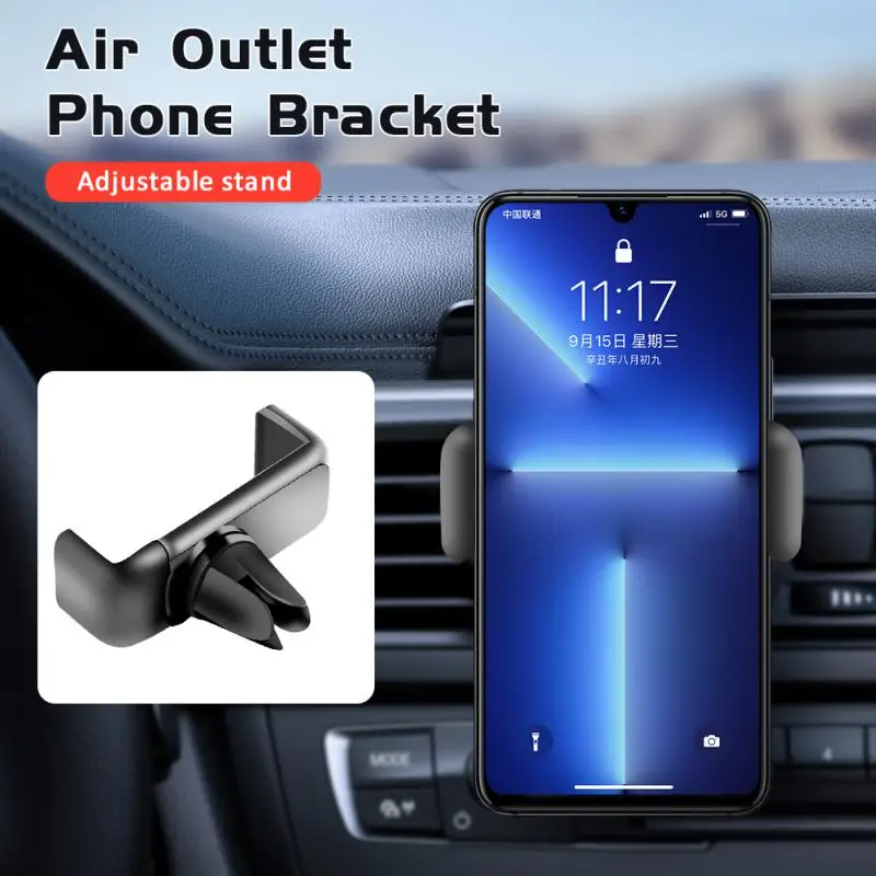 

Car Phone Holder For IPhone 14 13 Samsung S22 Xiaomi Huawei Auto Air Vent Mount Holder Smartphone GPS Phone Support Stand