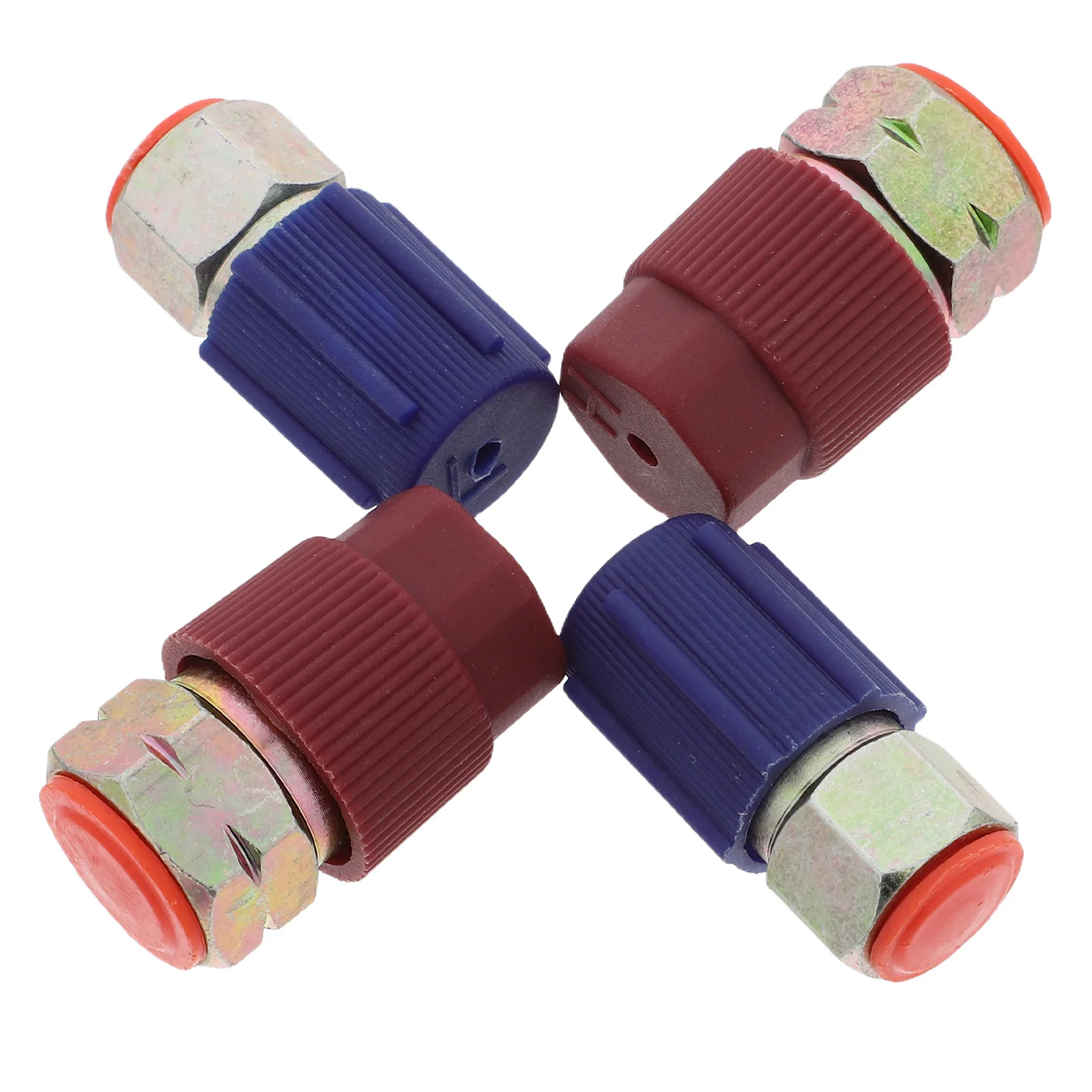 4 قطعة سيارة إلى R134a التيار المتناوب تركيب تحويل المناسب التحديثية عدة دائم النحاس السيارات إعادة شحن عدة HVAC