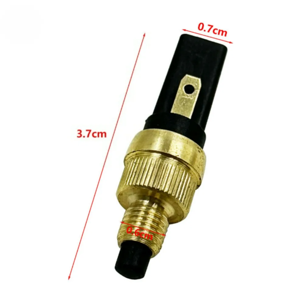 1/2PCS ATV Motorcycle Rear Brake Switch, 6mm Round Brake Light Switch with Copper Housing, Mirror Mount Handlebar Housing Switch