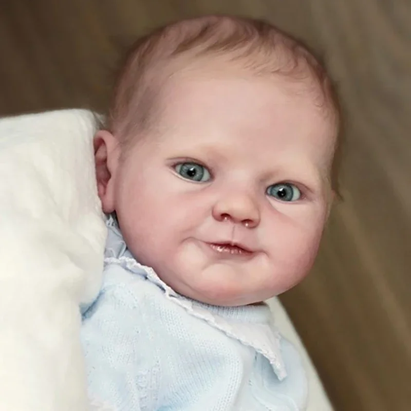 19 Inches Reborn Doll Kit Magdalena Unfinished DIY Doll Parts with Cloth Body and Eyes Muñeca Kit Reborn Bebe