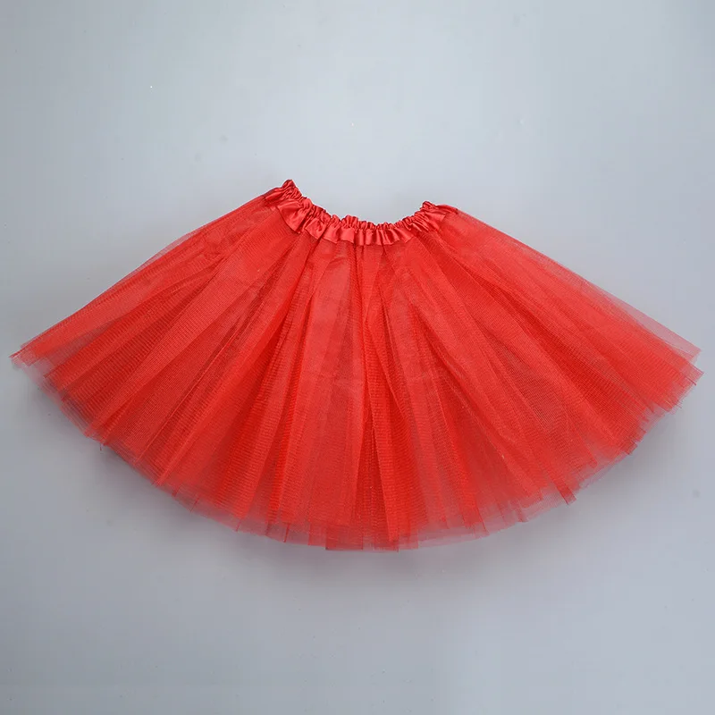 Meisje elastische ballet danskleding tutu's minirok voor verjaardagsfeestje dans 3-laags tule tutu rok voor kinderen prinses 2-8Y meisjes