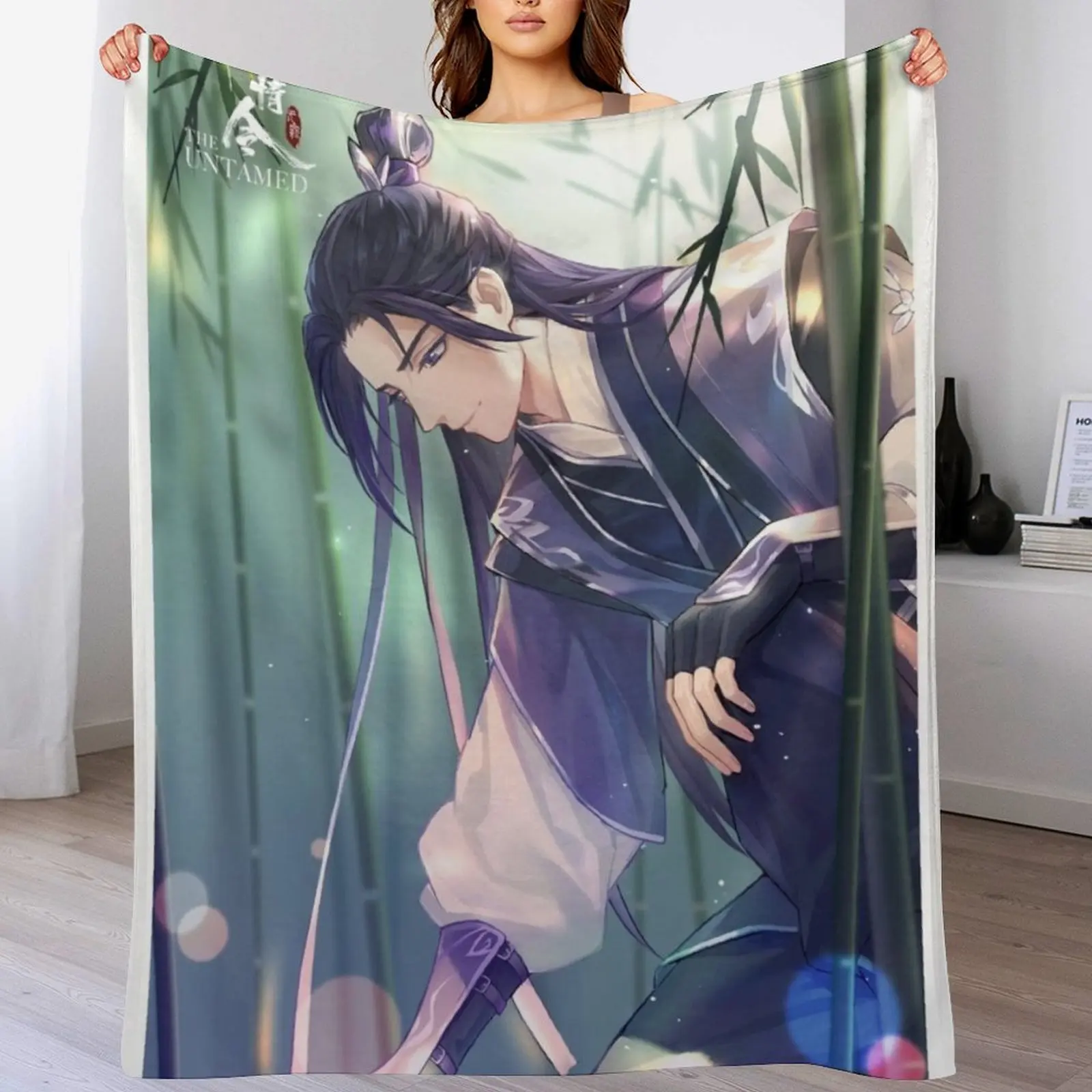 Jiang Cheng Throw Blanket funny gift For Sofa Thin Blankets