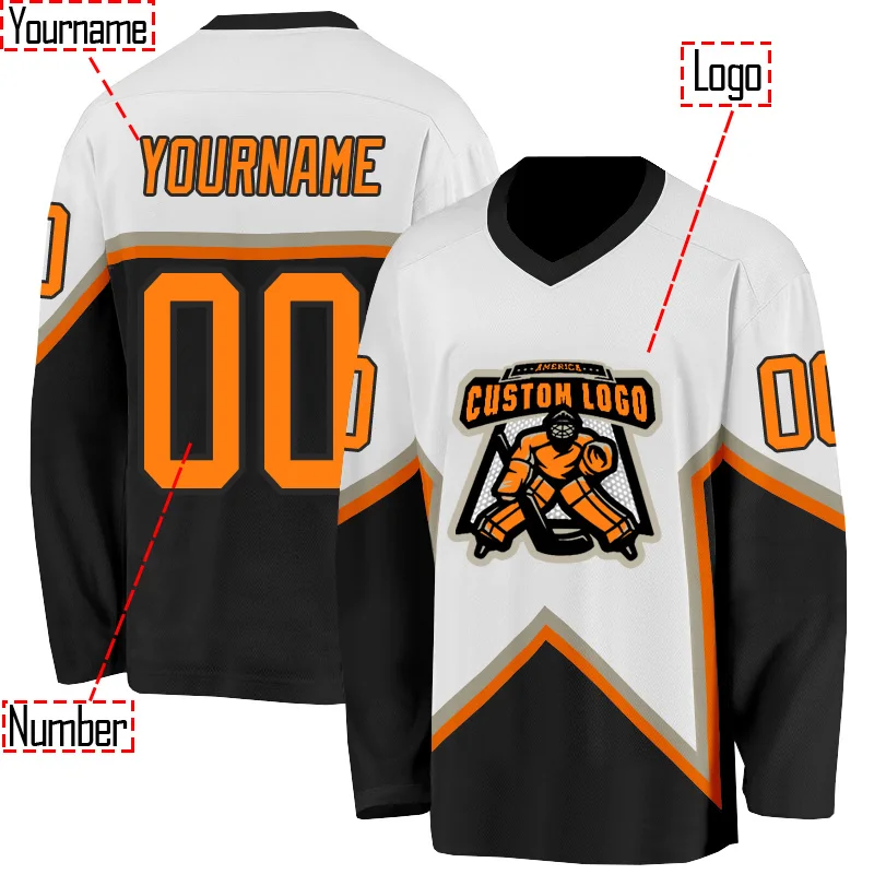 

Personalized stars and stripes Hockey Jersey Custom You Name Number Women Men Hockey Jersey Competition Training Jerseys