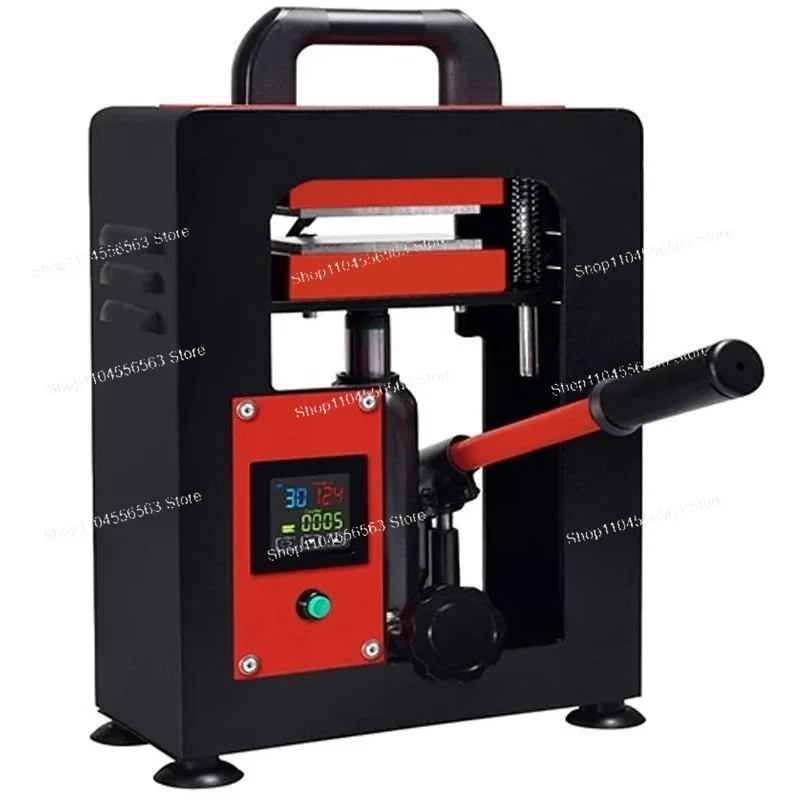 5Ton Hydraulic Rosin Heat Press (6*12CM Dual Heated Plates) – Portable Oil Wax Extraction Tool for Herbal Extraction Workshop