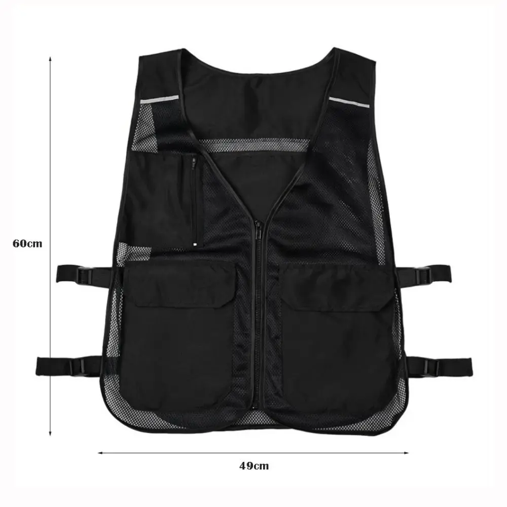 Universal Size Cooling Vest High Temperature Resistance with 4 Ice Packs Pockets Water Cooling Vest Reflective Strip Design