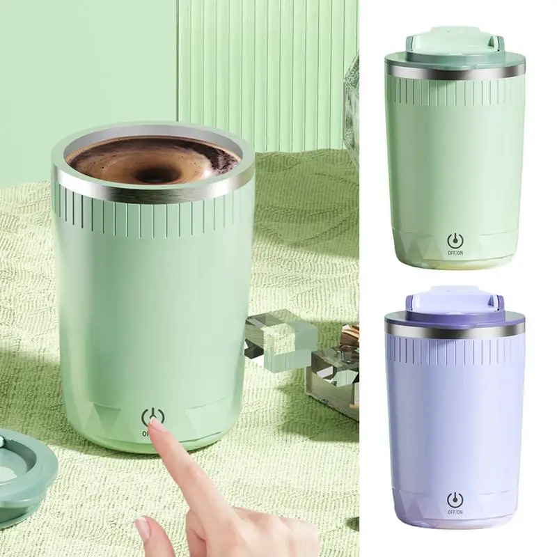

Automatic Mixing Cups Electric High-Speed Mixing Cups With Lid Portable Travel Fast Mixing Coffee Cups For Business Trip & Home