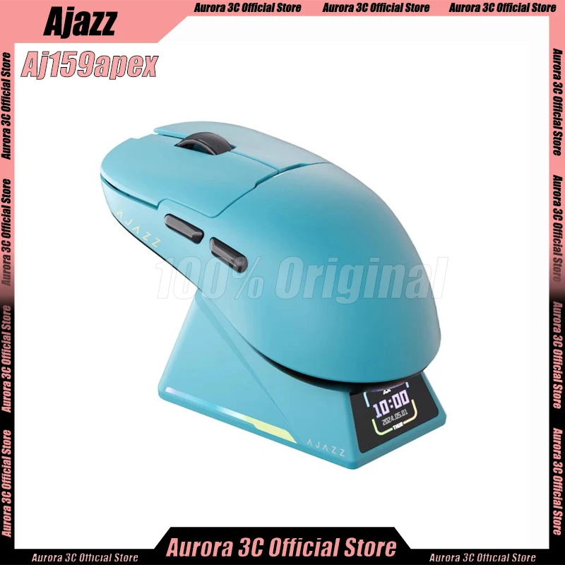 

Ajazz Aj159apex Gaming Mouse Wireless Mouses 3mode Paw3950 8k Lightweight With Charging Dock Paw3395 Low Latency Gamer Mouses