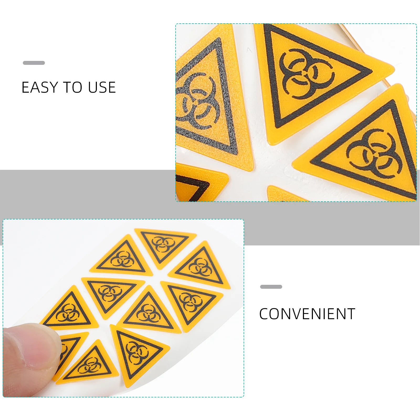 10Pcs Sign Label for Labs Strong Adhesive Warning Decal for Lab Use Warning Laboratory Sign