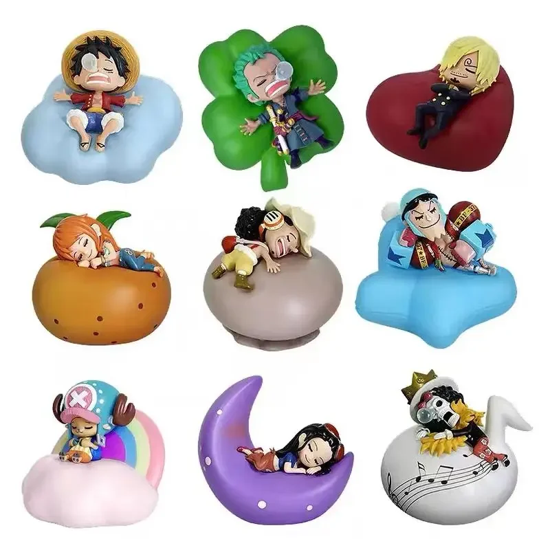 One Piece Anime Luffy Zoro Night Light Figure Blind Box Creative Personalized Desktop Ornament Surprise Gift Box Wholesale