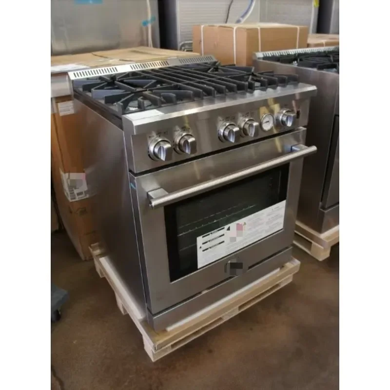 5 gas multi-head burner gas stove with standing one-piece gas stove with oven