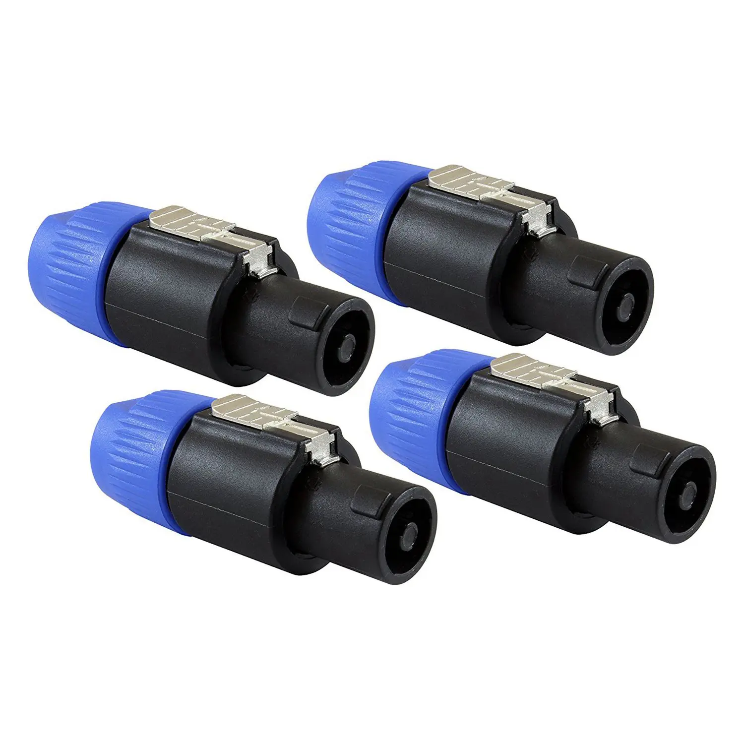 Speaker Plug Twist Lock 4 Pole Speaker Plug compatible with Neutrik Speakon NL4FC, NL4FX, NLT4X, NL2FC - 4