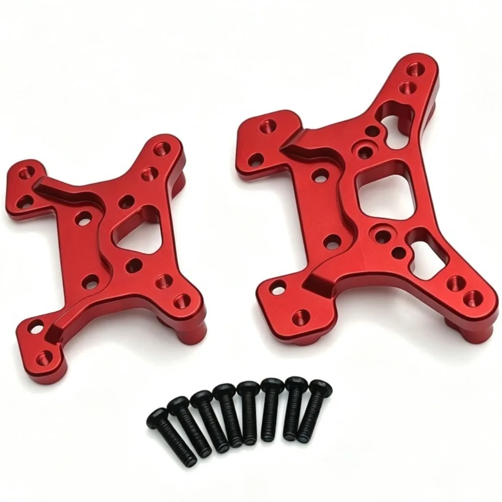 Compatible With WLTOYS 144016 144018 124017 124018 1/14 1/12 RLAARLO XDKJ-001 RC Car Metal Upgrade Parts Front Rear Shock Towers view 5