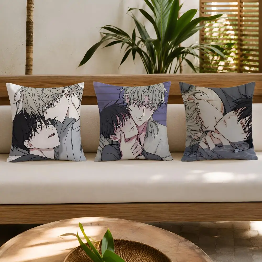 Bl Anime L-Low Tide In Twilight Cushion Cover Wrinkle-Resistant Short Plush Pillow Case Breathable Machine-Washable