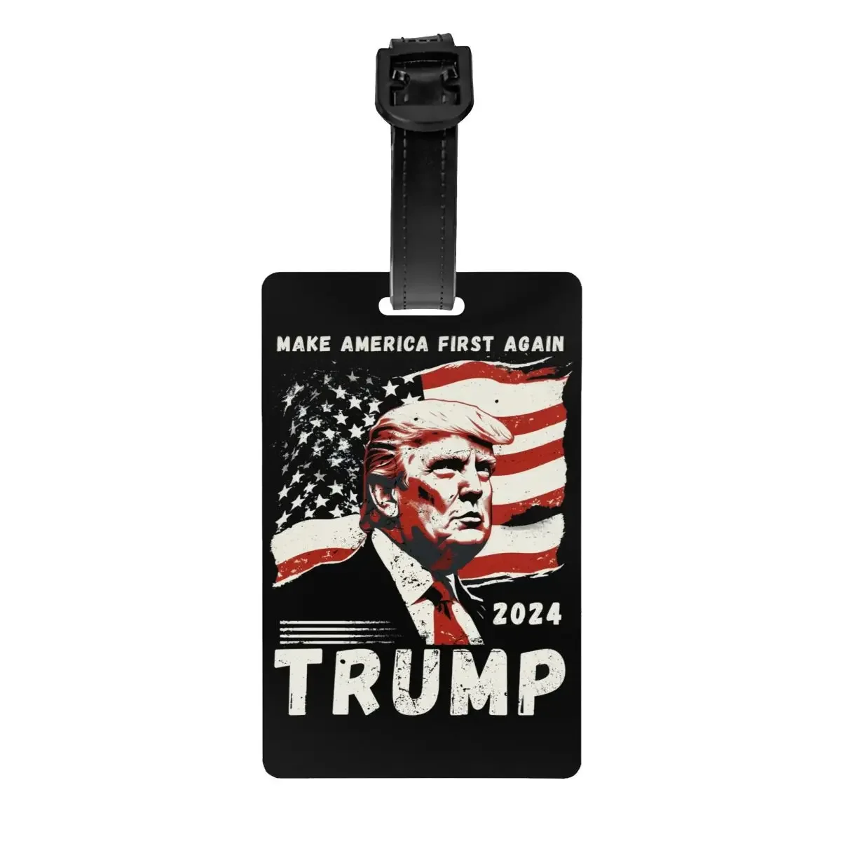 

Trump President America Flag Luggage Tag Travel Bag Suitcase Privacy Cover ID Label