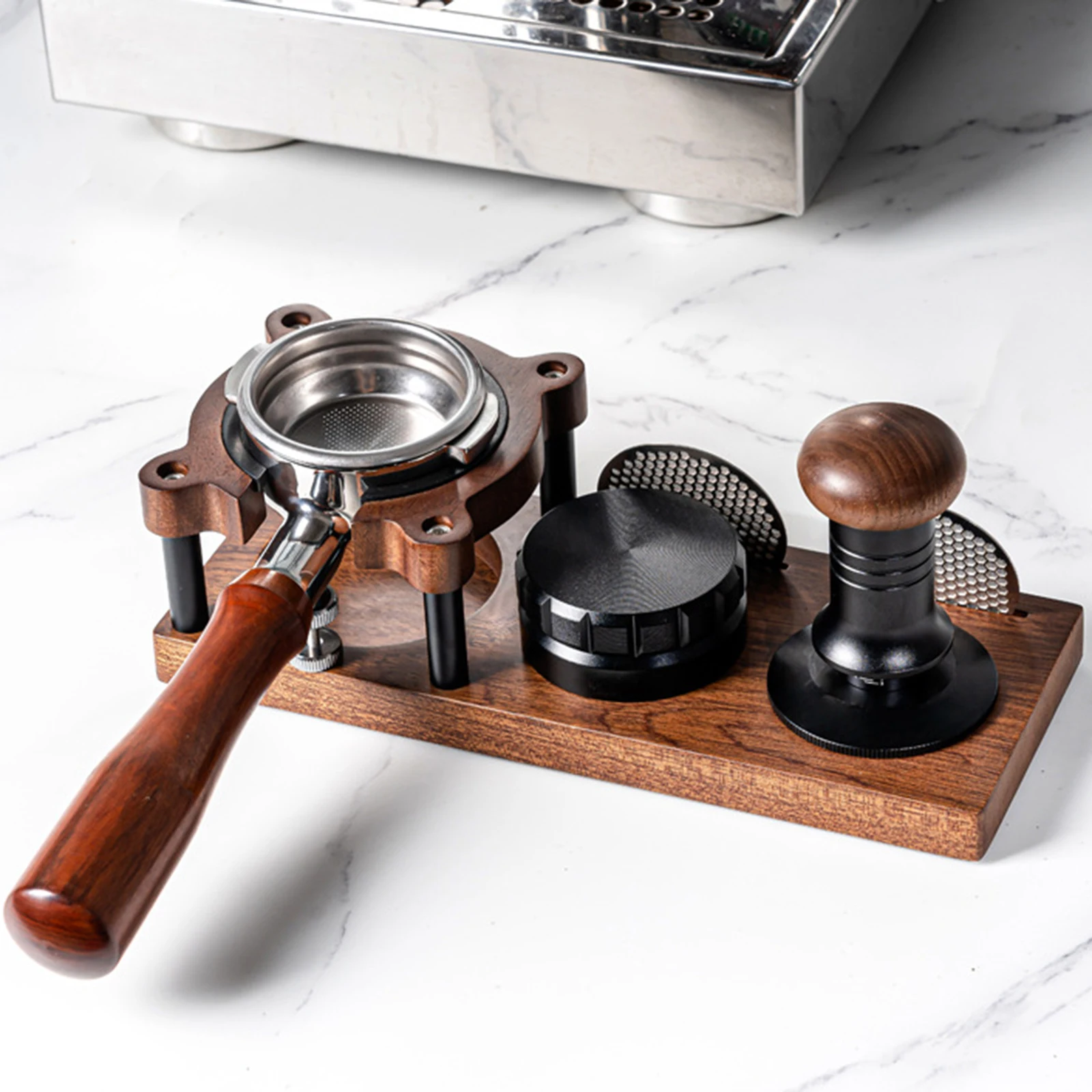 Tamper Station Base Tamper Holder Espresso Organizer Coffee AntiSlip Home Coffee Accessory Espresso Tamping Station