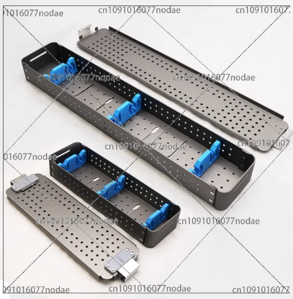 Reusable Aluminum alloy Large Laparoscopic Instruments Disinfection Box,Aluminum Sterilized Container,Sterilization Case