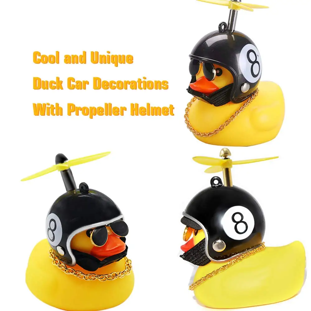 Car Decoration Rubber Duck Car Accessories Car Interior Pendant Motorcycle Accessorie s Toy Car Bicycle Ornaments