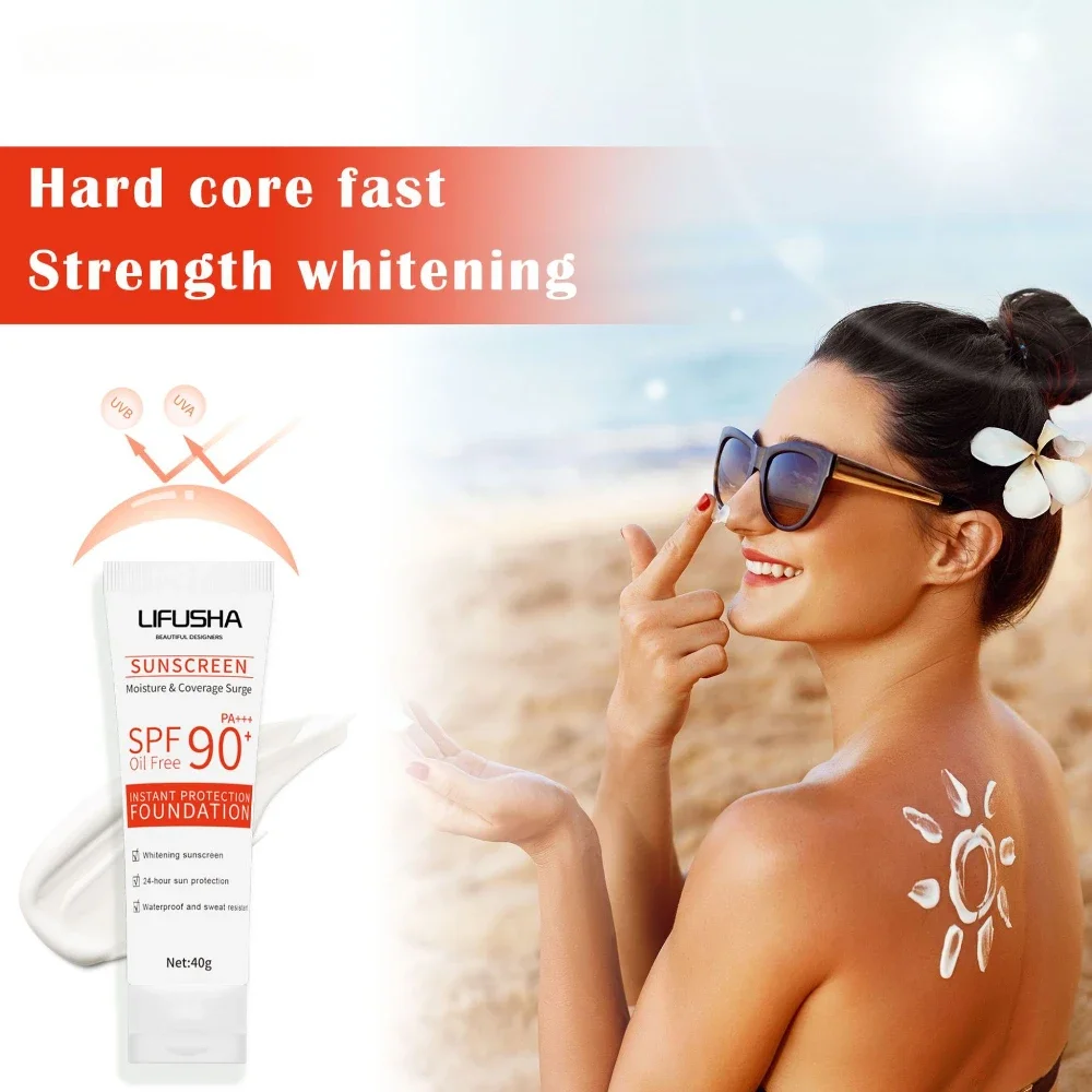 40g Body Sunscreen Lotion with High SPF90 and Non-Greasy Formula for Long-Lasting Protection Skin Care