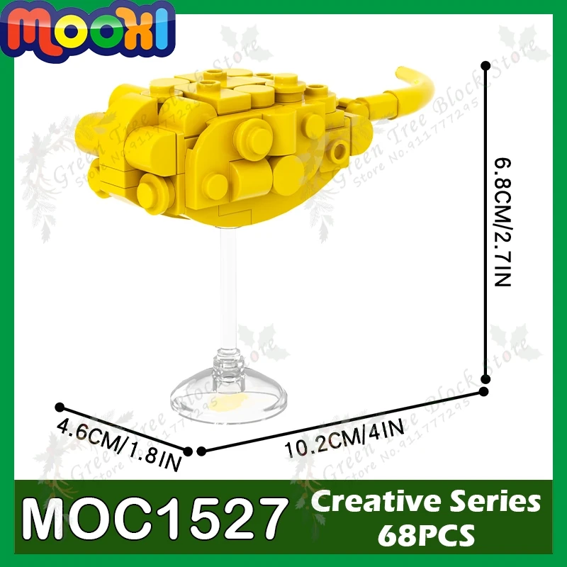 MOC1527 68PCS Somersault Cloud Building Blocks Creative Series Anime Cartoon Flying Prop Model DIY Assemble Bricks Toys For Kids