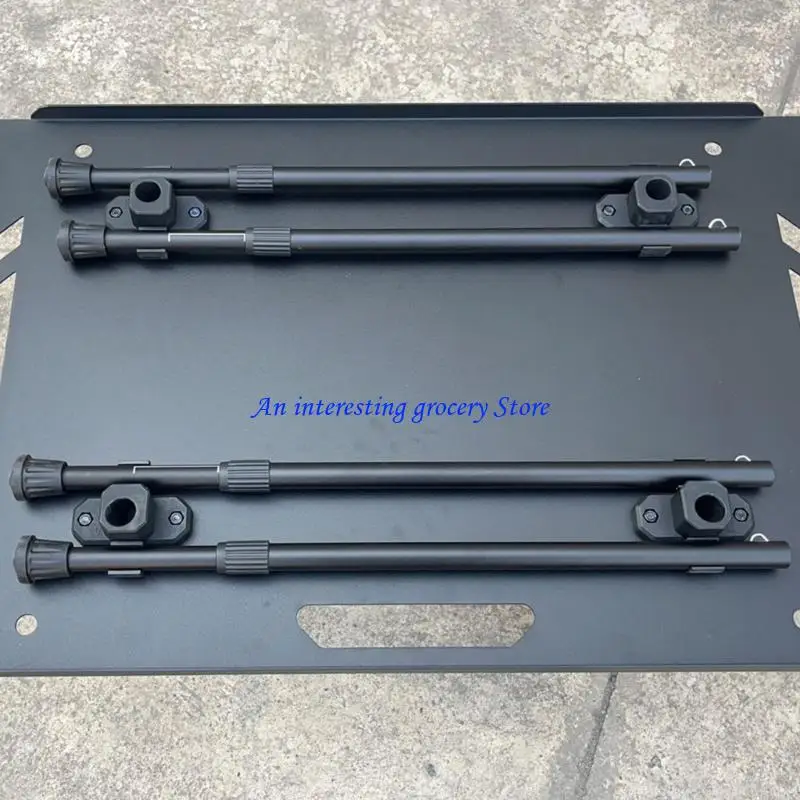 652D Telescoping Camping Table Support System with Nonslip Base Quick Disassembly