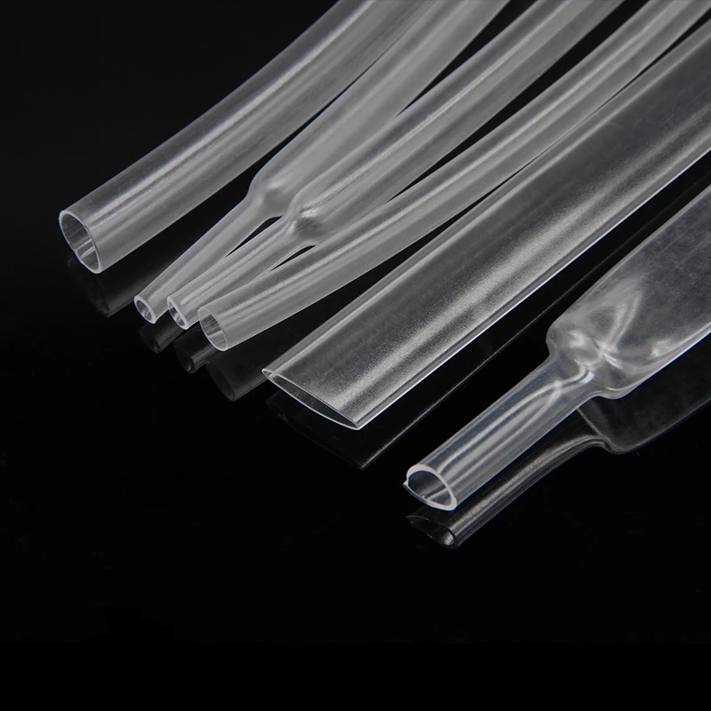 2: 1 Times 5M Shrink Sleeve Transparent Heat Shrink Tube Wire Electronic DIY Kit Insulation Shrink Tubing Heat Shrink