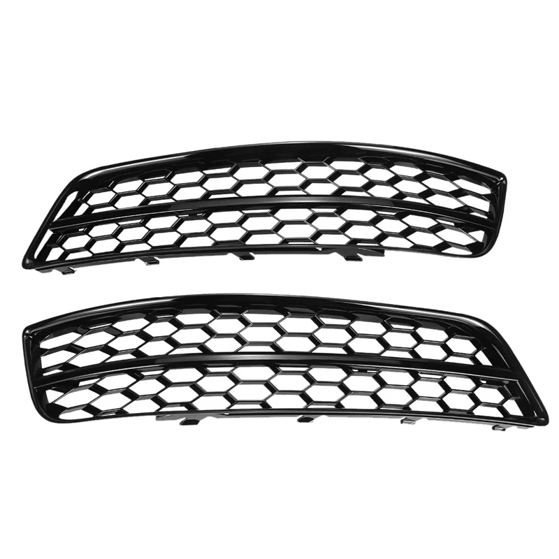 

Black Car Front Bumper Fog Light Mesh Grille Parts For A3 8P 2009-2013 Fog Lamp Honeycomb Cover 8P0807681 8P0807682D