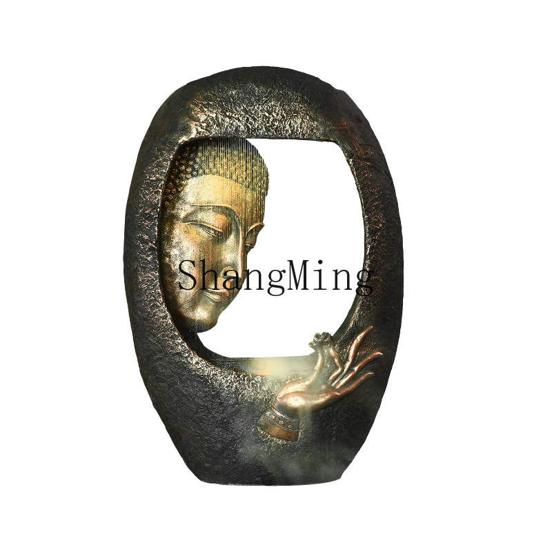 

SM flowing water ornament circulating water living room entrance landscape decoration store opening lucky handicrafts