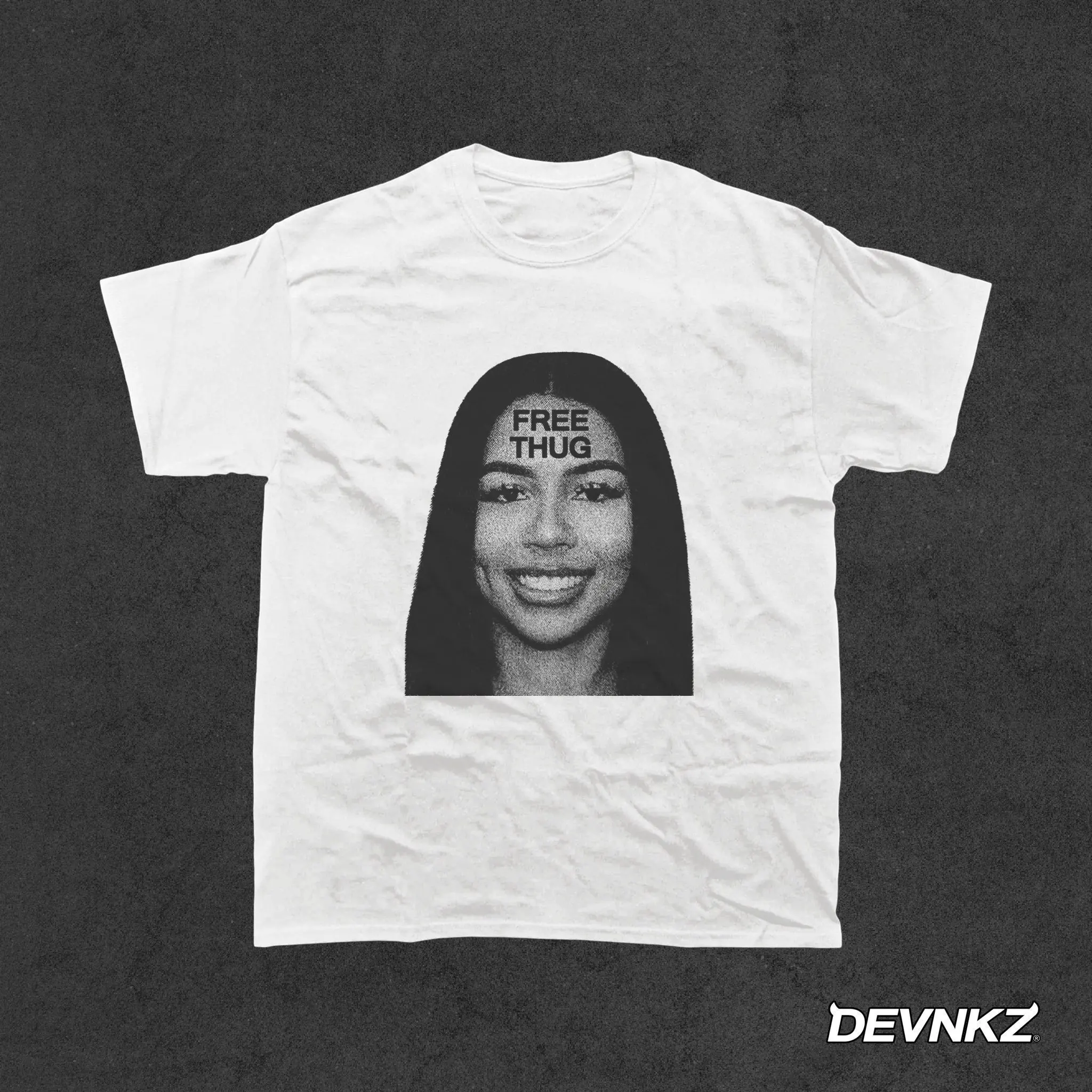 FREE THUG T-Shirt, Young Thug Shirt, Mariah The Scientist Tee Round-neck Oversized Printed T-shirt