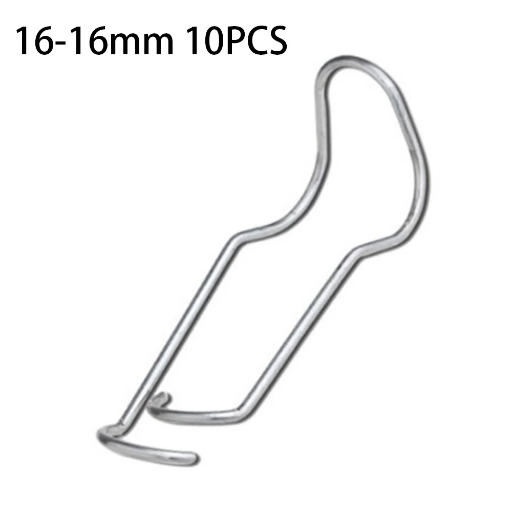 Steel Spring Clip for Greenhouse Framework Stability Featuring Plated Wire Construction and Tool-Free Engagement Design