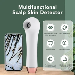 Digital Microscope WiFi Wireless Electron Dermatoscope Scalp Detection Pores Magnifier Facial Skin Analyzer Machine Professional