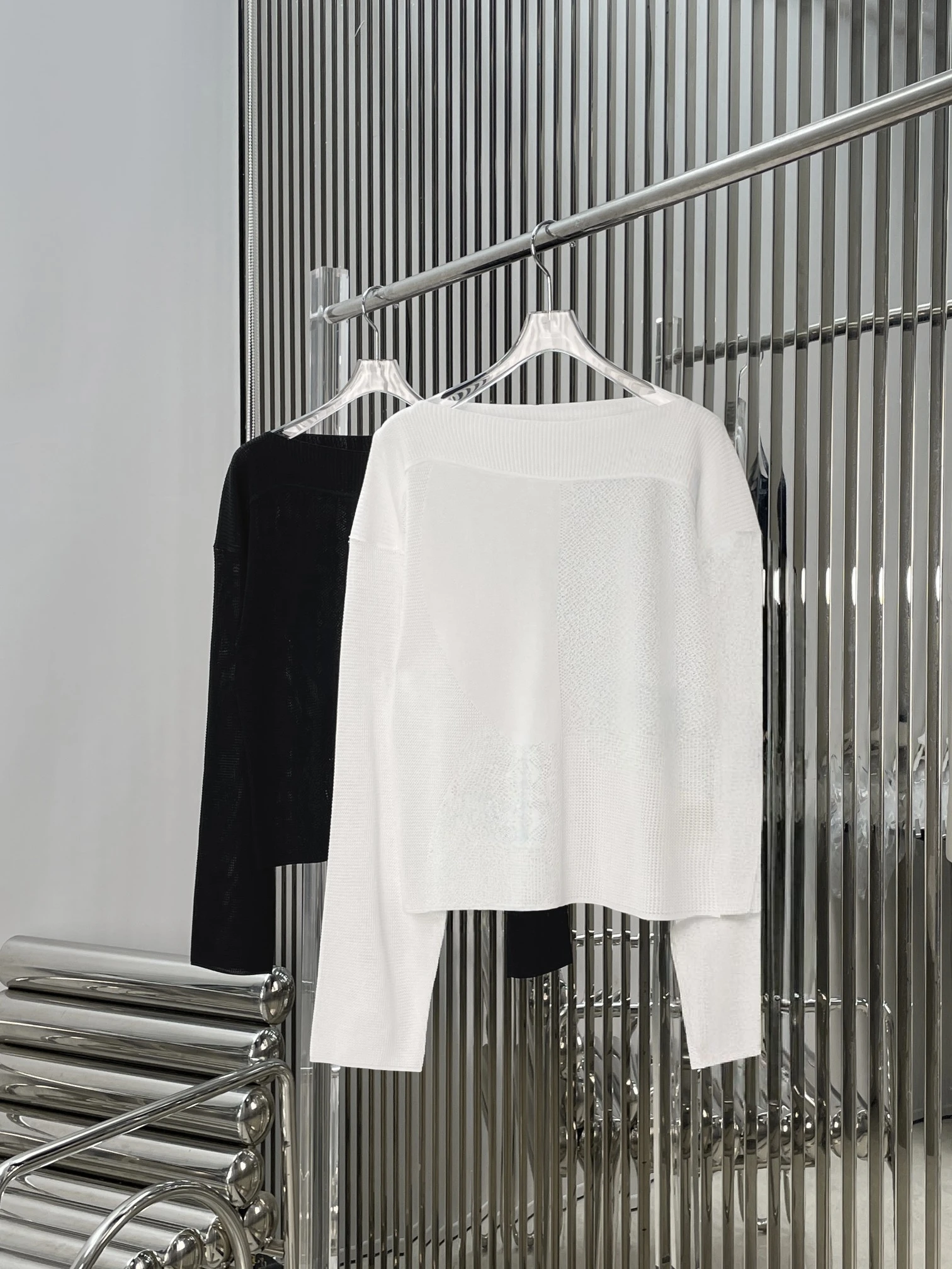 

Elegant Fashionable Long Sleeve Knitted Top Slimming Hollow out Pattern Vintage Style Women's Premium Quality Garment