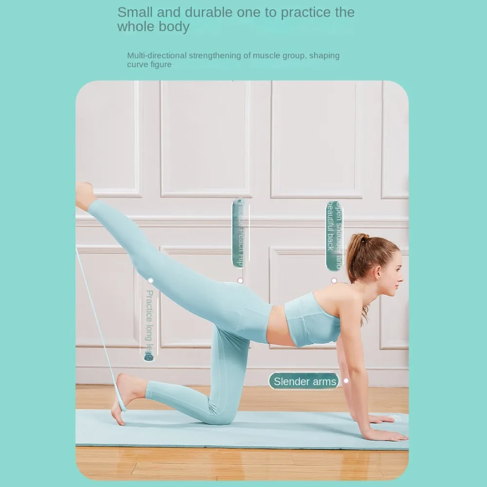 Fitness Pull Belt 8-character Puller Resistance Bands Portable Fitness Pull Belt 8-Character Puller Gym Equipment Rope