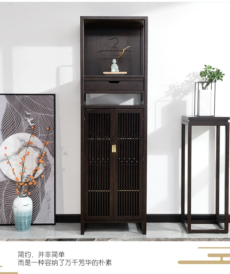 

New Chinese solid wood Buddhist shrine cabinet, shrine offering table, living room, God of Wealth cabinet